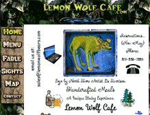 Tablet Screenshot of lemonwolfcafe.com